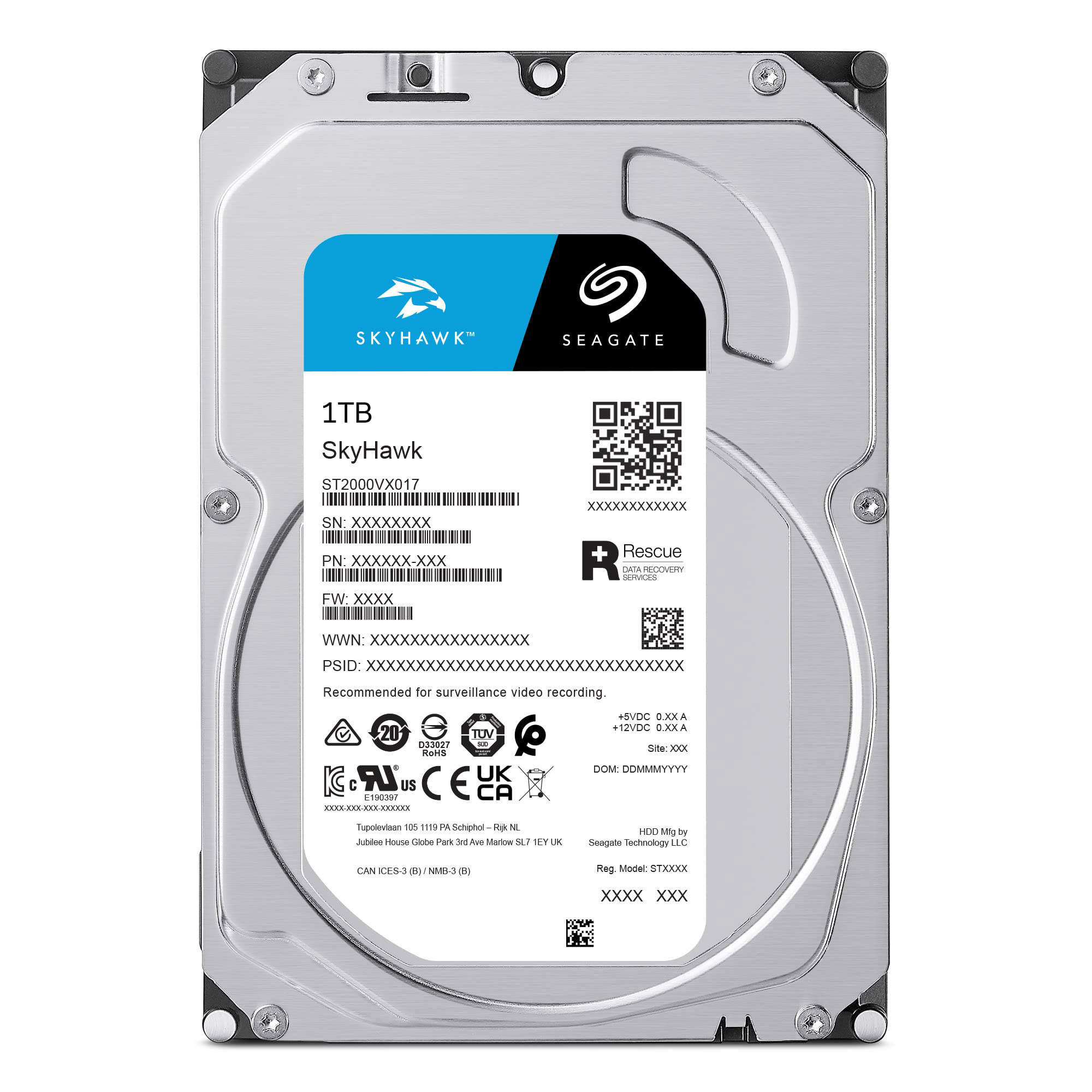 Seagate Skyhawk 1TB Surveillance HDD Seagate Skyhawk 1TB Surveillance HDD