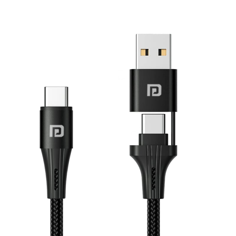 Portronics Konnect J4 USB A + Type C to Type C Cable Portronics Konnect J4 USB A + Type C to Type C Cable