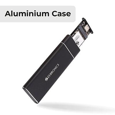 Zebronics CM01 M.2 SATA SSD Enclosure with Aluminum Case Zebronics CM01 M.2 SATA SSD Enclosure with Aluminum Case