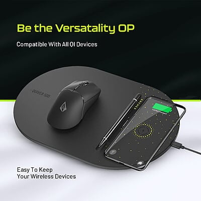 Archer Tech Lab Quiver 500 Gaming Mousepad, 15W Wireless Charging Archer Tech Lab Quiver 500 Gaming Mousepad, 15W Wireless Charging