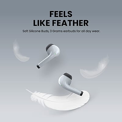 Portronics Harmonics Twins S4 Wireless Earbuds White Portronics Harmonics Twins S4 Wireless Earbuds White