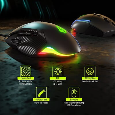 Archer Tech Lab Recurve 300 Wired Mouse Archer Tech Lab Recurve 300 Wired Mouse