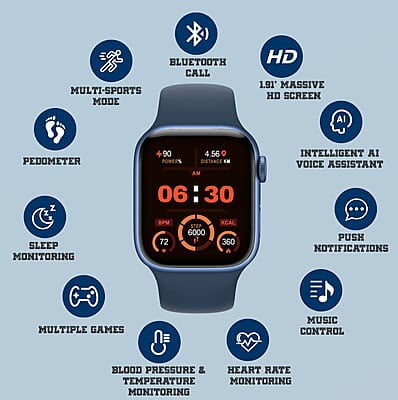 ZOOOK Agile Smartwatch Blue ZOOOK Agile Smartwatch Blue