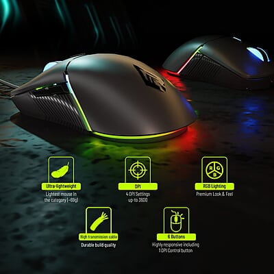 Archer Tech Lab Recurve 100 Wired Mouse Archer Tech Lab Recurve 100 Wired Mouse