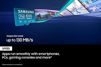 Samsung EVO Plus 128GB microSDXC UHS-I U3 130MB/s Full HD & 4K UHD Memory Card with Adapter Samsung EVO Plus 128GB microSDXC UHS-I U3 130MB/s Full HD & 4K UHD Memory Card with Adapter