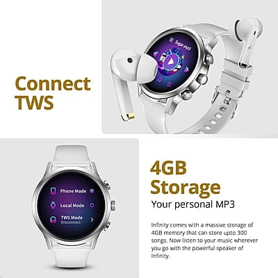FireBoltt Infinity 1.6" Round Display Smart Watch Silver FireBoltt Infinity 1.6" Round Display Smart Watch Silver