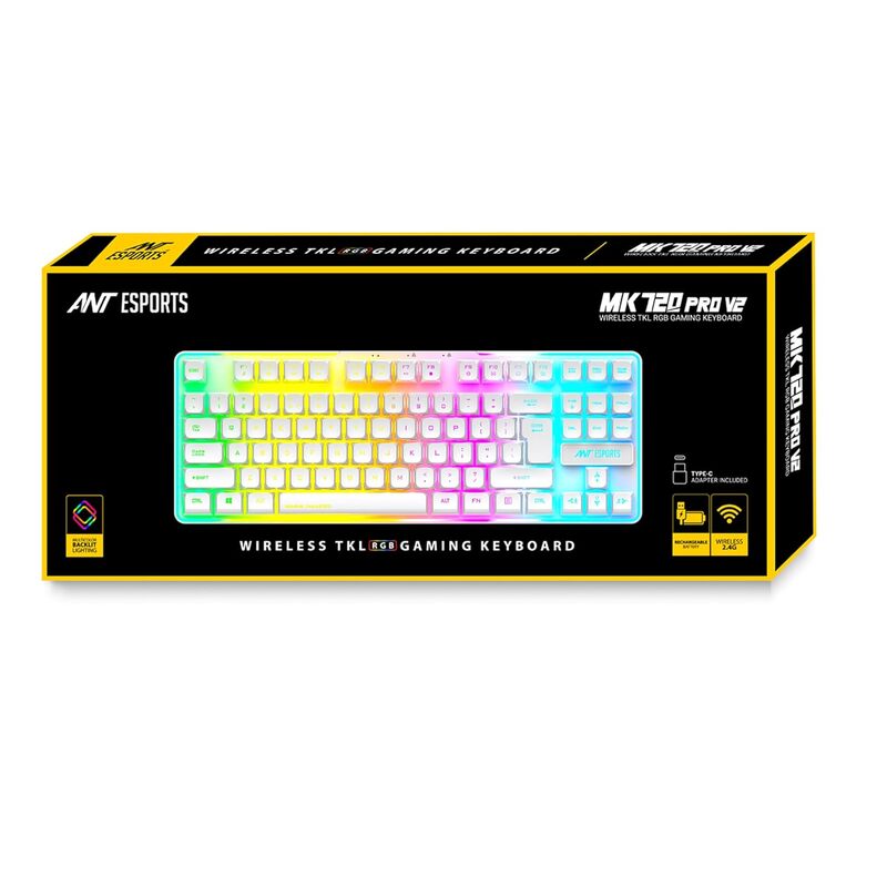 Ant Esports MK720 Pro V2 RGB (White) Ant Esports MK720 Pro V2 RGB (White)