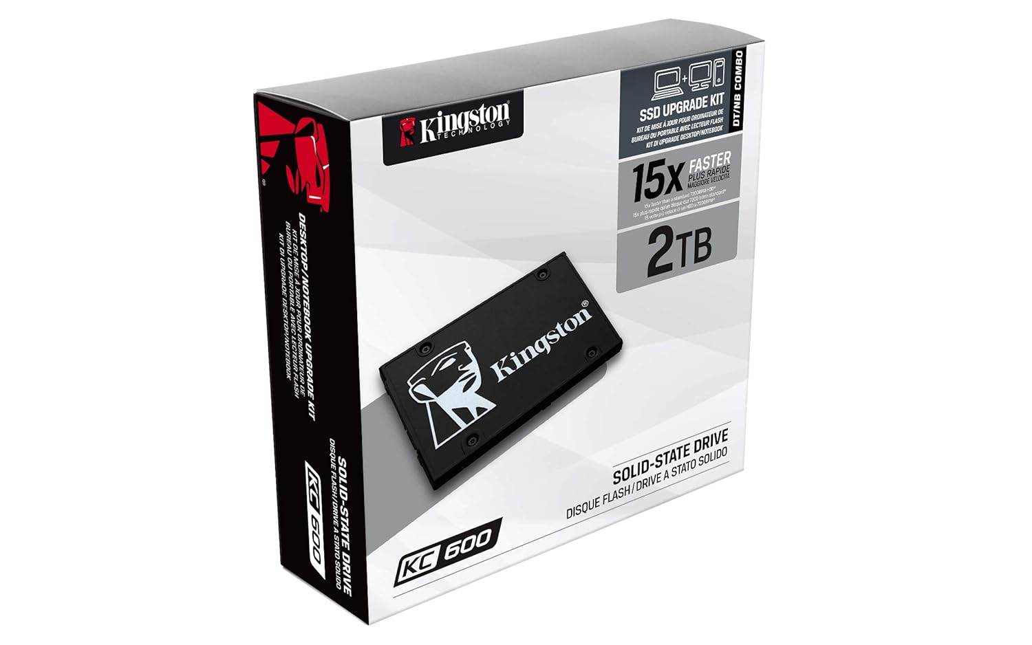 Kingston KC600 SSD 2048GB Internal SSD 2.5 Inch with Upgrade Kit Kingston KC600 SSD 2048GB Internal SSD 2.5 Inch with Upgrade Kit