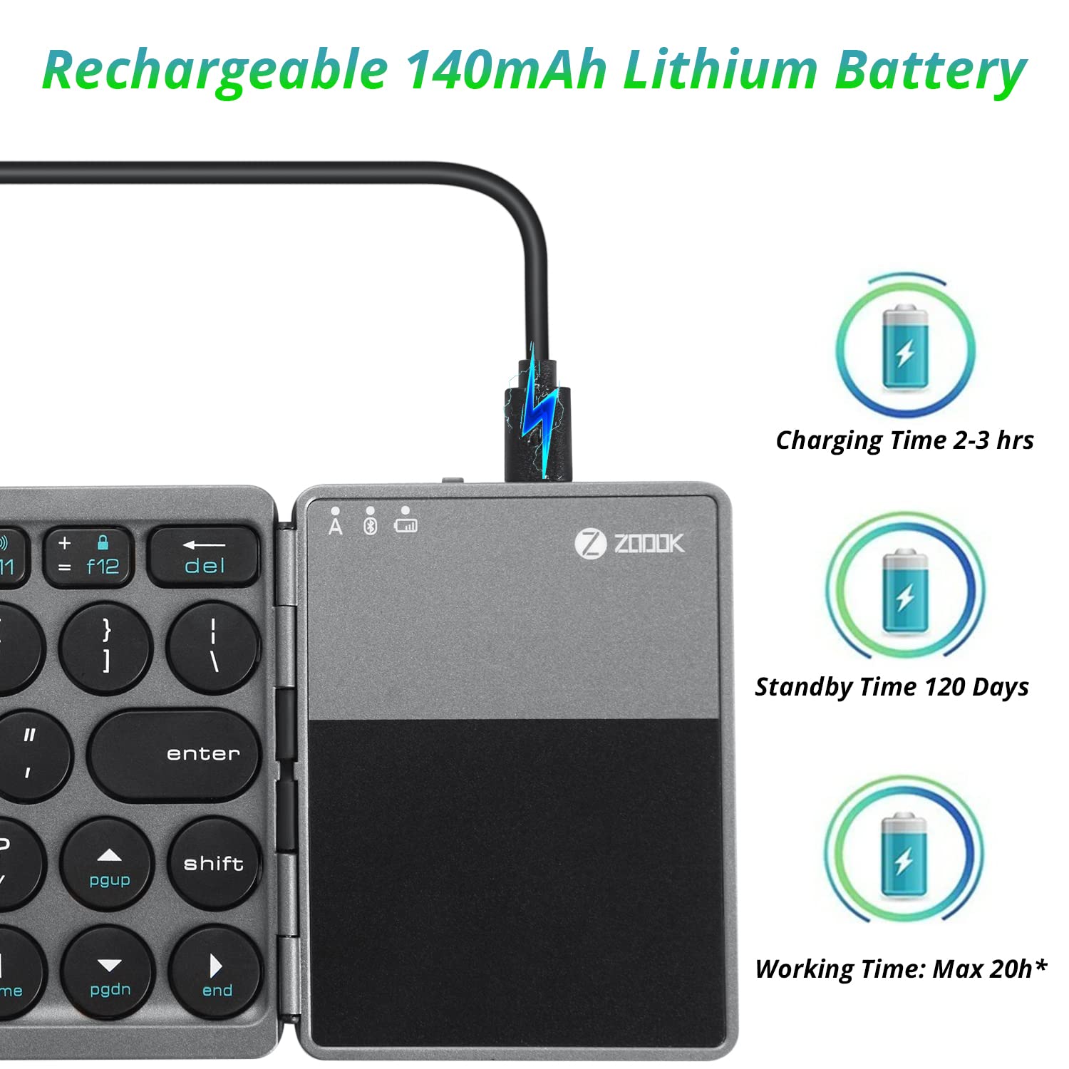 ZOOOK Travel Pad Bluetooth Keyboard ZOOOK Travel Pad Bluetooth Keyboard