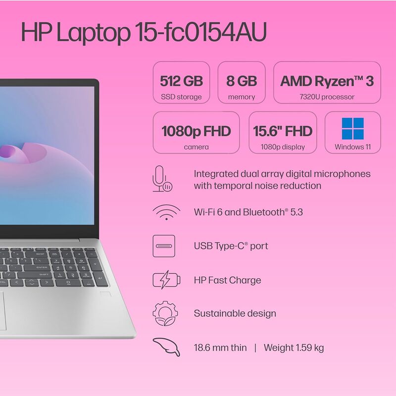 HP 15 FC0154AU Notebook HP 15 FC0154AU Notebook