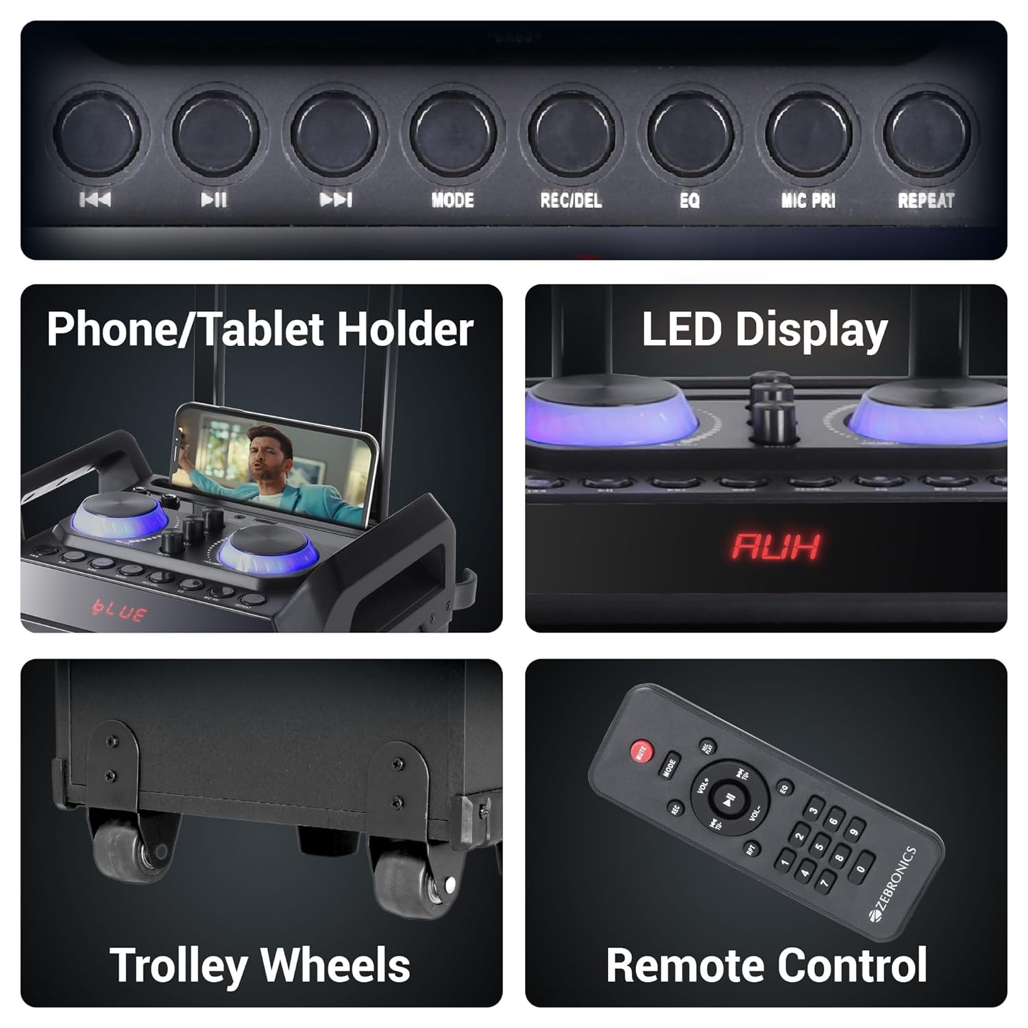 Zebronics 501 Moving Monster 2X8L Trolley Speaker Zebronics 501 Moving Monster 2X8L Trolley Speaker