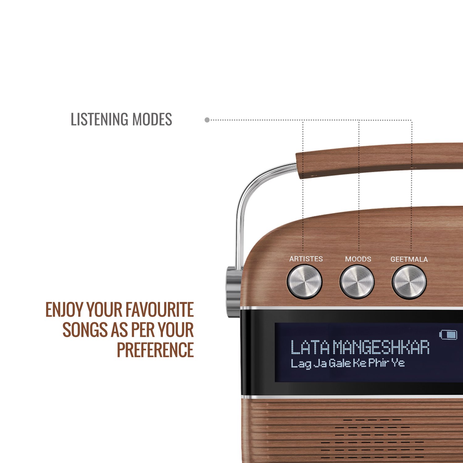 Saregama Carvaan Music (Oak Wood Brown) Saregama Carvaan Music (Oak Wood Brown)