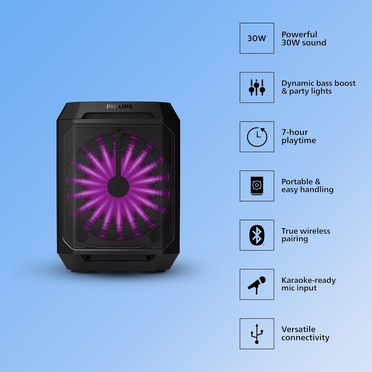 Philips TAX2208 Party Speaker