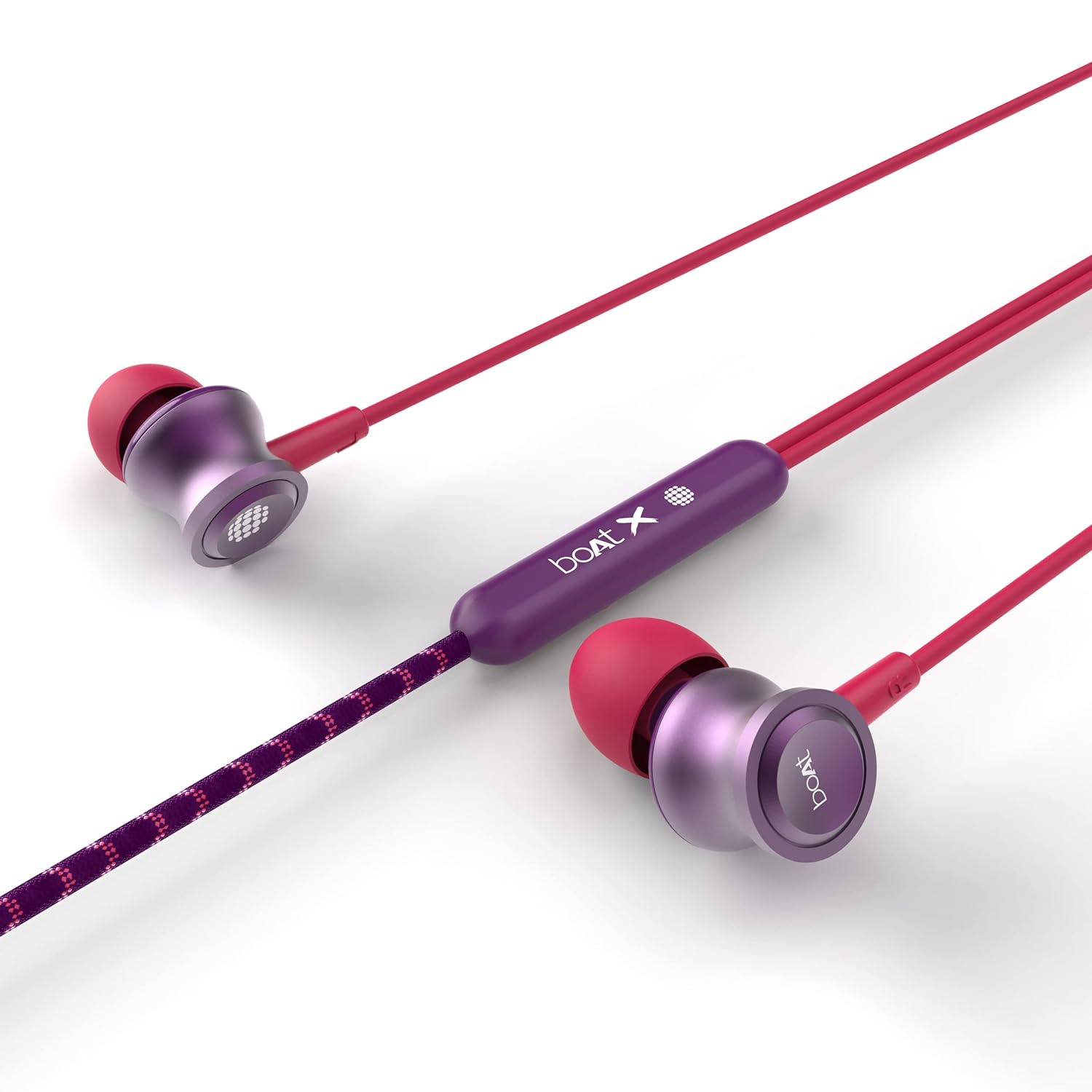 boAt BassHeads 172 Wired Earphones (Techno Purple) – Powerful Bass