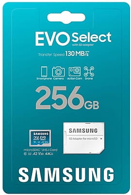 Samsung EVO Plus 128GB microSDXC UHS-I U3 130MB/s Full HD & 4K UHD Memory Card with Adapter Samsung EVO Plus 128GB microSDXC UHS-I U3 130MB/s Full HD & 4K UHD Memory Card with Adapter