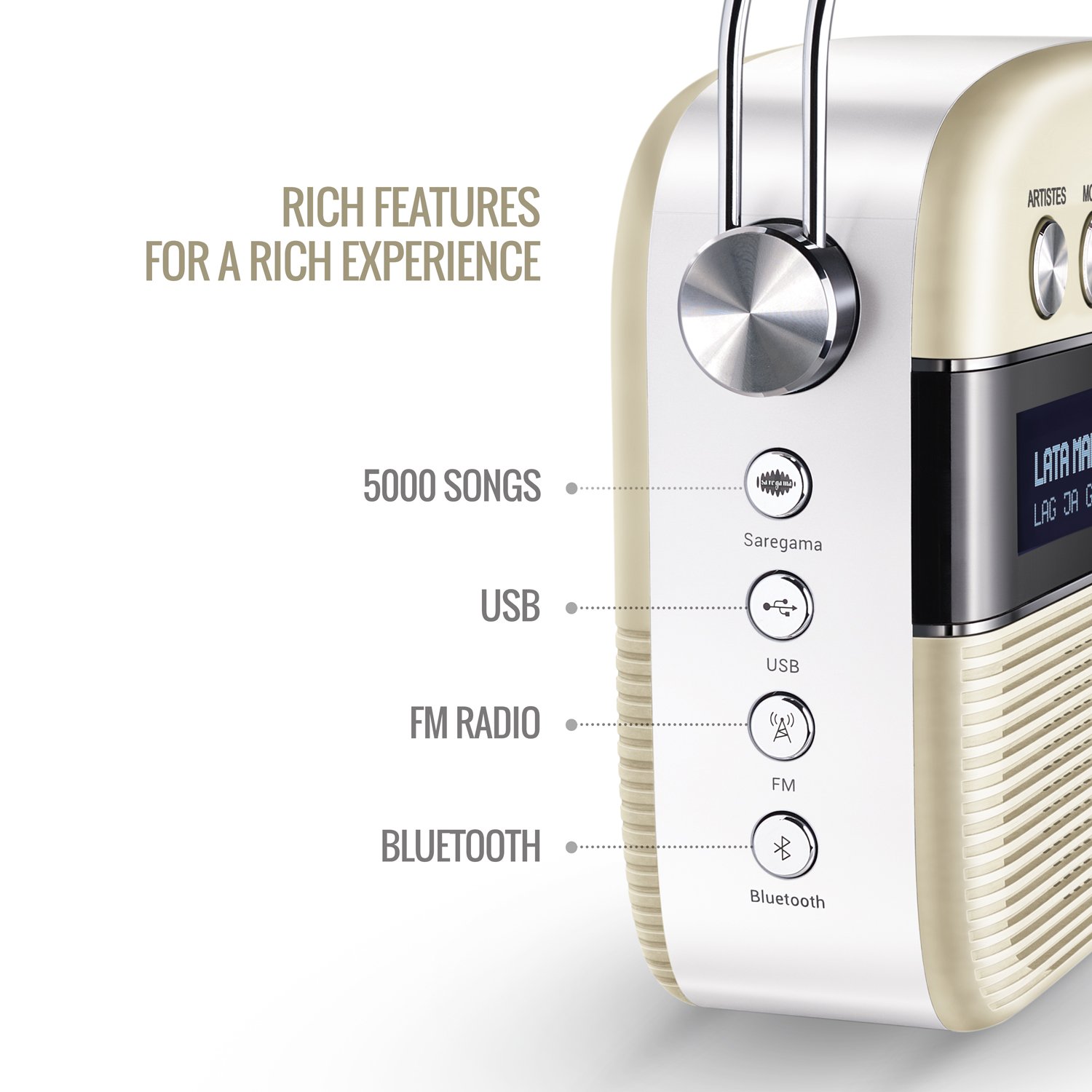 Saregama Carvaan Music (White) Saregama Carvaan Music (White)