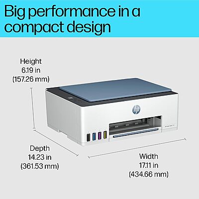 HP Smart Tank 525 Printer (Dark Surf Blue) HP Smart Tank 525 Printer (Dark Surf Blue)