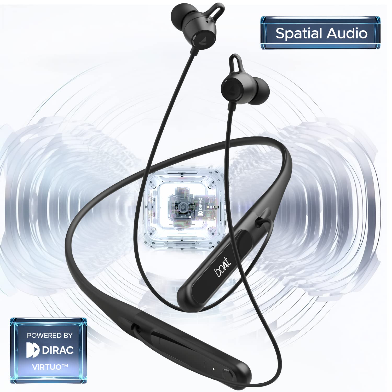 boAt Rockerz 255 Touch (Pitch Black) boAt Rockerz 255 Touch (Pitch Black)