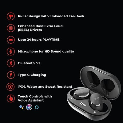 PLAY Playgo Budslite Wireless Buds Galaxy Black PLAY Playgo Budslite Wireless Buds Galaxy Black