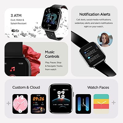 boAt Matrix Smartwatch Pitch Black boAt Matrix Smartwatch Pitch Black