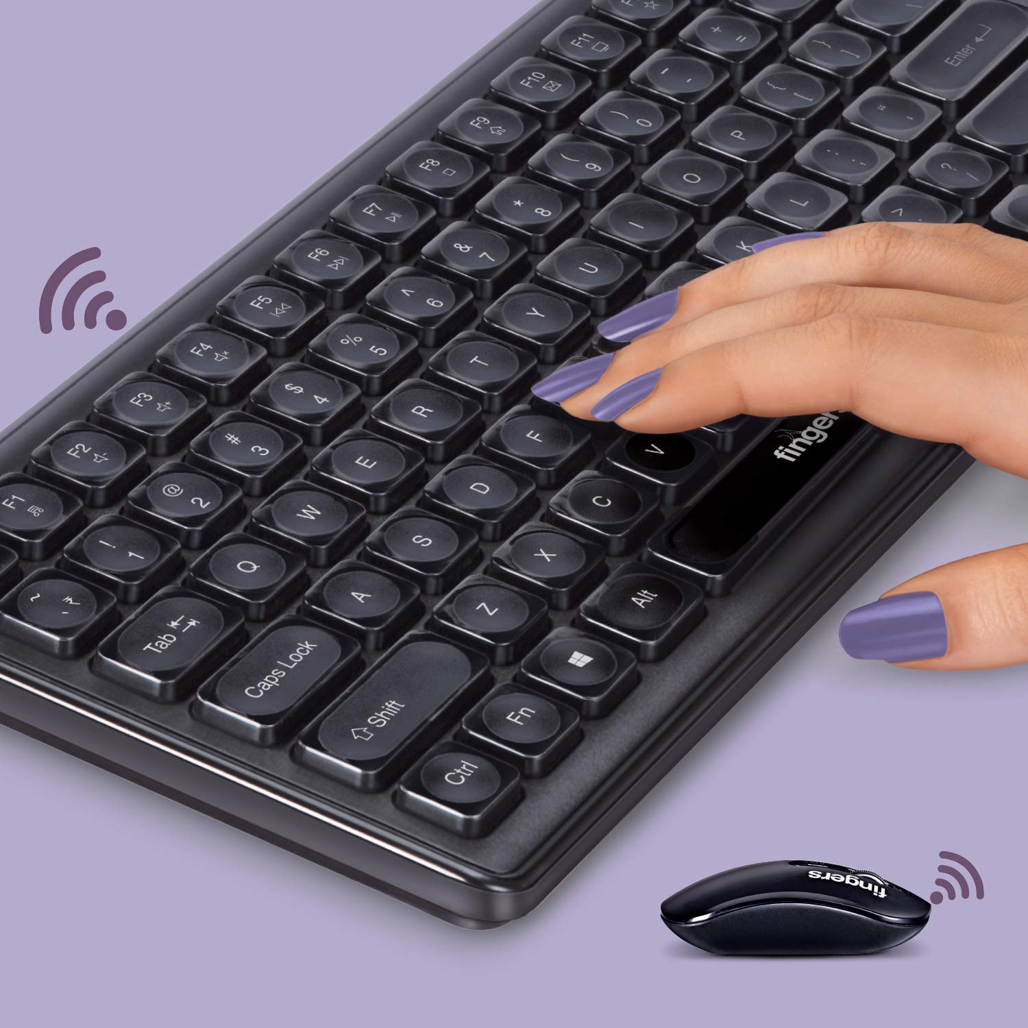 Fingers Exquisite Wireless Keyboard Mouse Combo Fingers Exquisite Wireless Keyboard Mouse Combo