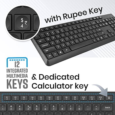 Zebronics Companion 200 Wireless Keyboard and Mouse Zebronics Companion 200 Wireless Keyboard and Mouse