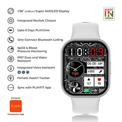 PLAY Flaunt + Smartwatch Silver Grey PLAY Flaunt + Smartwatch Silver Grey