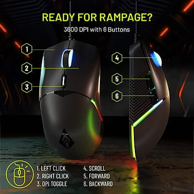 Archer Tech Lab Recurve 100 Wired Mouse Archer Tech Lab Recurve 100 Wired Mouse