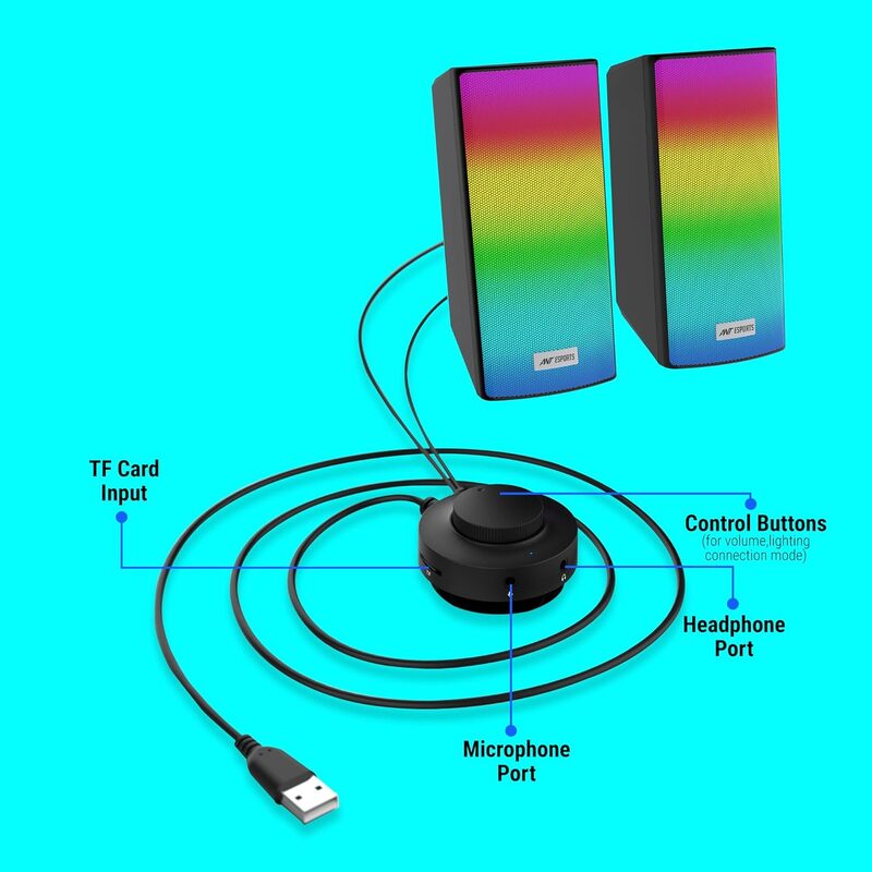 Ant Esports GS510 RGB Gaming Speaker Ant Esports GS510 RGB Gaming Speaker