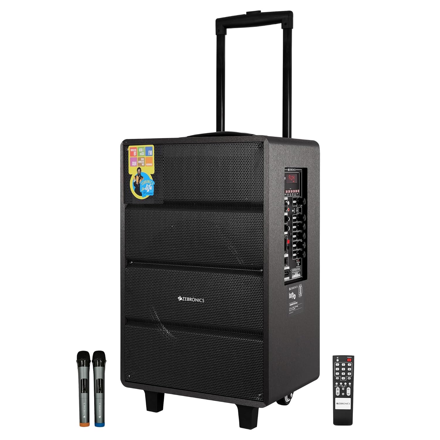 Zebronics Banjo 2X12L2 Trolley DJ Speaker Zebronics Banjo 2X12L2 Trolley DJ Speaker