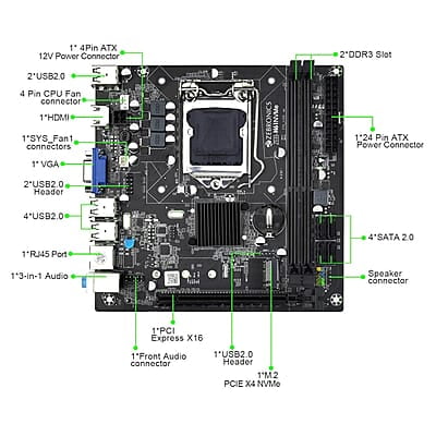 Zebronics H61M2 Motherboard Zebronics H61M2 Motherboard