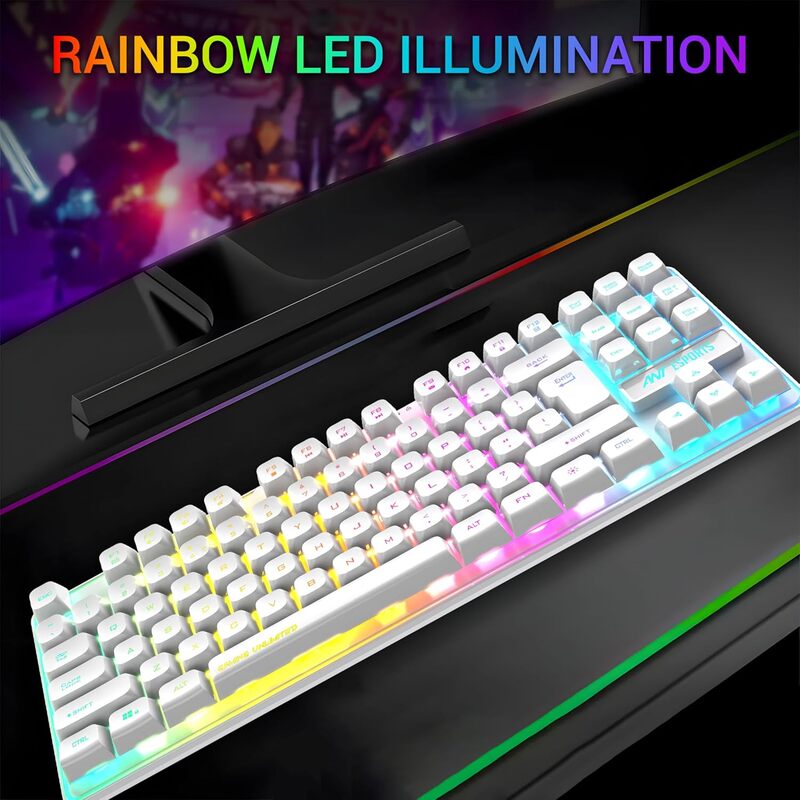 Ant Esports MK720 Pro V2 RGB (White) Ant Esports MK720 Pro V2 RGB (White)