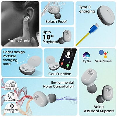 Zebronics Sound Bomb N1 Wireless Earbuds Zebronics Sound Bomb N1 Wireless Earbuds