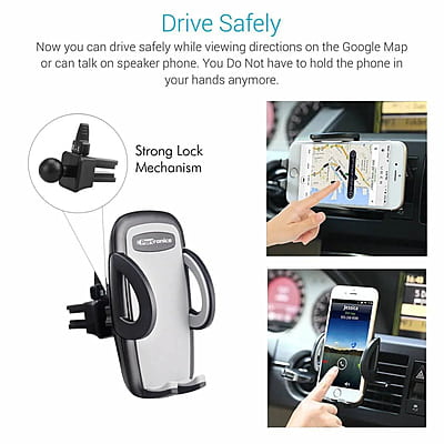Portronics Clamp M Car Mobile Holder Portronics Clamp M Car Mobile Holder