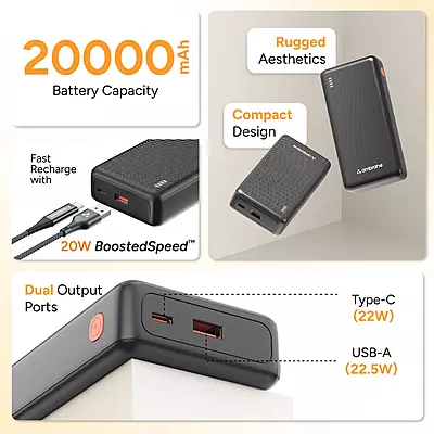 Ambrane Xtreme 20K Power Bank Ambrane Xtreme 20K Power Bank