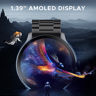 boAt Lunar Connect Pro Smartwatch Metallic Black boAt Lunar Connect Pro Smartwatch Metallic Black