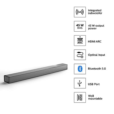Philips HTL1045/94 Wireless Soundbar Speaker Philips HTL1045/94 Wireless Soundbar Speaker