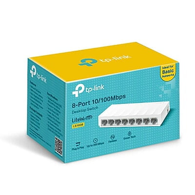 TP-Link LS1008 8 Port 10/100Mbps Desktop Switch TP-Link LS1008 8 Port 10/100Mbps Desktop Switch